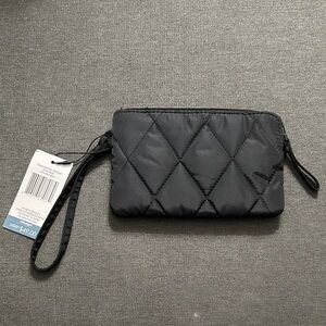 Vera Bradley Black Quilted Wristlet
